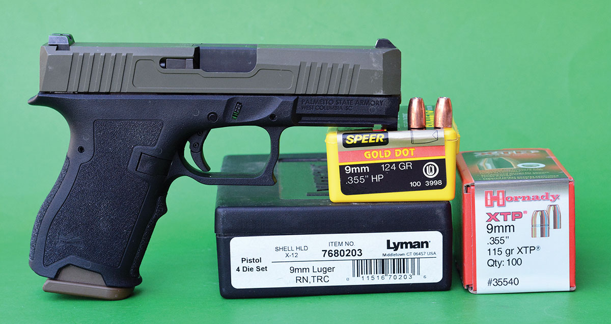 Brian used Lyman 9mm Luger dies to develop handload data.